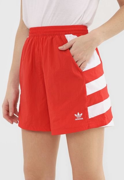 Short adidas Originals Lrg Logo Vermelho - Marca adidas Originals