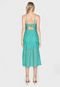 Vestido Colcci Midi Bordado Verde - Marca Colcci