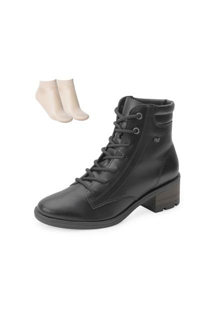 Bota Coturno Via Marte e Meia VM24-00200 Preto - Marca Via Marte