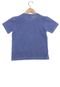 Camiseta Manga Curta Kyly Flamê Infantil Azul - Marca Kyly