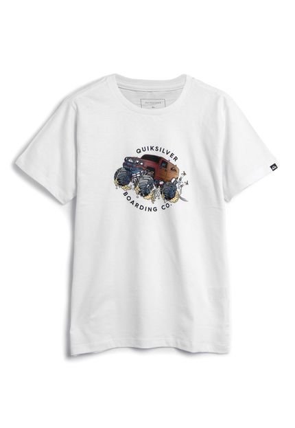 Camiseta Quiksilver Menino Carro Branca - Marca Quiksilver