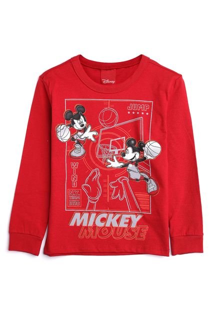 Camiseta Disney Infantil Jump Vermelha - Marca Disney