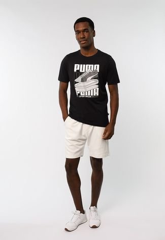 Camiseta Puma Graphic Sneaker Tee Layers Masculina - 679689-01