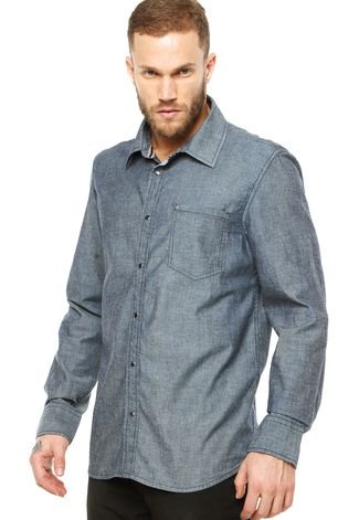 Camisa Casual M. Officer Cinza
