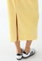 Vestido Colcci Midi Decote Costa Amarelo - Marca Colcci