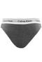 Calcinha Calvin Klein Underwear Biquíni Logo Cinza - Marca Calvin Klein Underwear