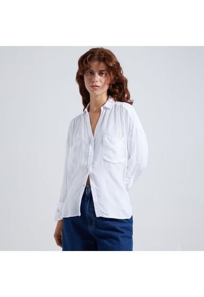 Blusa Mujer Ostu M L Blanco Viscosa 40120846 10215 Compra Ahora