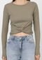 Blusa Cropped Rip Curl Story Tell Verde - Marca Rip Curl