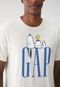 Camiseta GAP Reta Snoopy Off White - Marca GAP