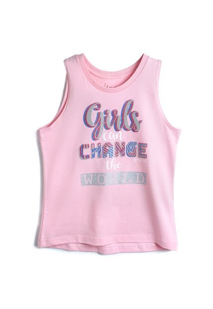 Blusa Young Class Menina Lettering Rosa - Marca Young Class