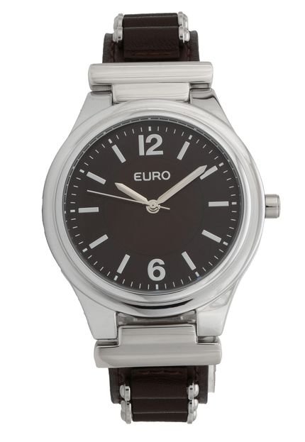 Relógio Euro EU2035YKY/3M Prata/Marrom - Marca Euro