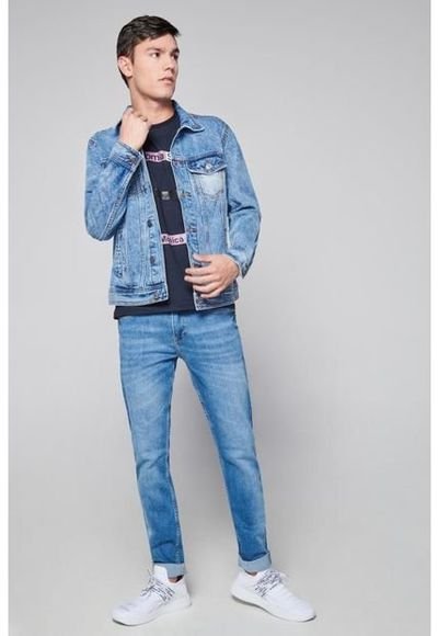 Chaqueta de jean hombre koaj best sale