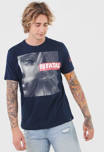 Camiseta Fatal Original Azul-Marinho - Marca Fatal