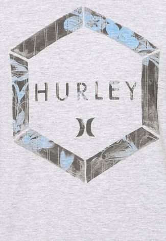 Camiseta Manga Curta Hurley Foxagon Cinza