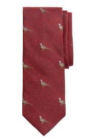 Corbata Pheasant Rojo Brooks Brothers
