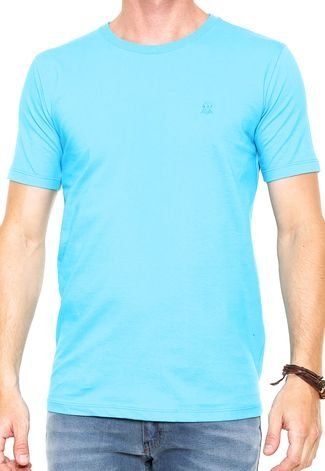 Camiseta Polo Wear Bordado Azul