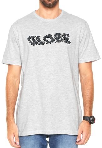 Camiseta Globe Básica Kentaro Wave Cinza