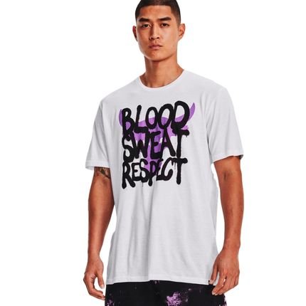 Camiseta Under Armour Project Rock Payoff Branco Masculino - Marca Under Armour