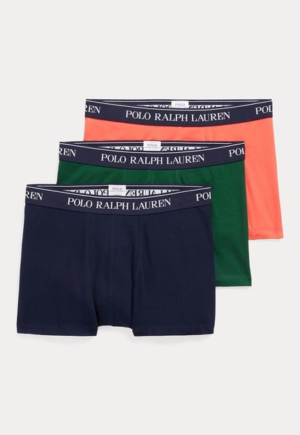 Kit 3pçs Cueca Polo Ralph Lauren Boxer Color Verde - Marca Polo Ralph Lauren