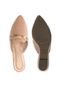 Mule Crysalis Bico Fino Anabelinha Nude - Marca Crysalis