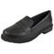 Sapato Feminino Mocassim Tratorado CM Calçados Bico Redondo Confort Preto Oxford - Marca Monte Shoes