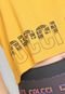 Regata Cropped Colcci Fitness Logo Amarela - Marca Colcci Fitness
