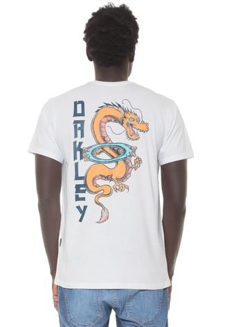 Camiseta Oakley The Dragon Tattoo Branca - Compre Agora | Dafiti Brasil