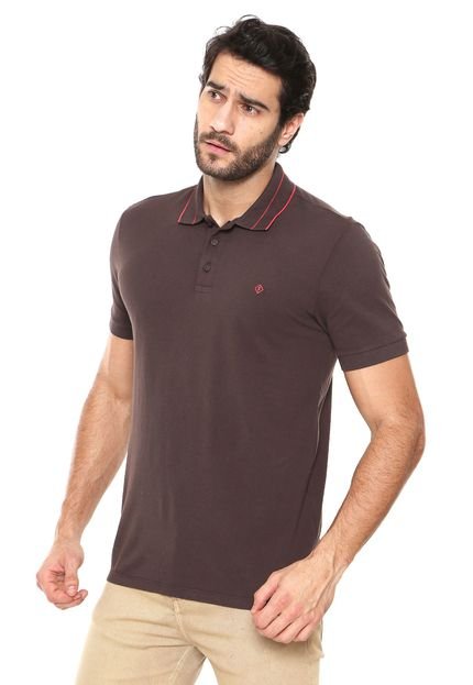 Camisa Polo Forum Lisa Marrom - Marca Forum