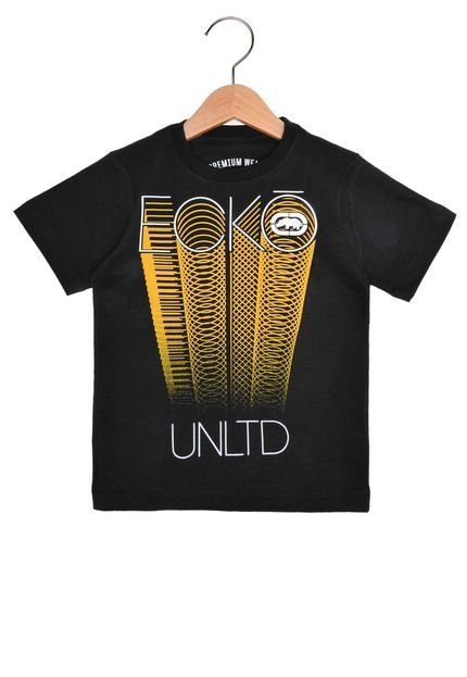 Camiseta Ecko Manga Curta Menino Preto - Marca Ecko Unltd