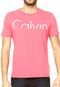 Camiseta Calvin Klein Jeans Reta Rosa - Marca Calvin Klein Jeans