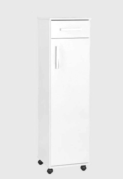 Armário multi uso 1 porta 1 gaveta branco fosco Santos Dumont - Marca Móveis Santos Dumont Sapateira