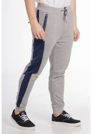 Pantalones Jogger French Terry Distortion Gris Gangster