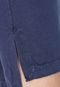 Vestido Osklen Curto Over Marmorizado Azul-Marinho - Marca Osklen
