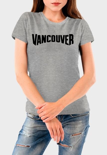 Camiseta Feminina Cinza Vancouver Algodão Premium Benellys - Marca Benellys