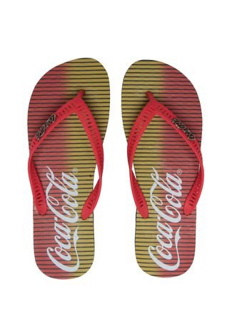 Chinelo Coca Cola Shoes Speed Preto/Vermelho