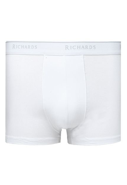 Cueca Richards Boxer Logo Branca - Marca Richards