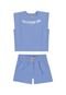 Conjunto Regata Shorts Azul Infantil Coloritta 10 Azul - Marca Colorittá