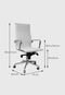 Cadeira Office Eames Esteirinha Alta Giratória Branco OR Design - Marca Ór Design