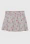 Short-Saia GAP Floral E Folhagem Cinza - Marca GAP