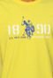 Camiseta U.S. Polo Authentic 1890 Amarela/Azul - Marca U.S. Polo