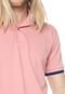 Camisa Polo Colcci Reta Listrada Rosa - Marca Colcci