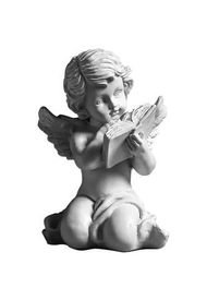 Figura Decorativa Angel Lectura Blanco SB1203-