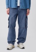 Calça Jeans GAP Cargo Medium Indigo 15 Azul - Marca GAP