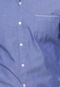 Camisa Manga Longa Colcci Bolso Azul - Marca Colcci