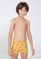 Sunga Infantil Boxer Com Estampa Tam 1 A 16 - Amarelo - Marca Hering