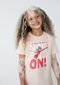 Camiseta Infantil Unissex Em Algodão Ladybug - Rosa - Marca Hering