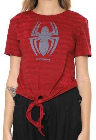 Blusa Cativa Marvel Spider Man Vermelha