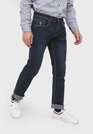 Jeans Us Polo Assn Azul - Calce Slim Fit