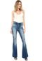 Calça Jeans Guess Flare Destroyed Azul - Marca Guess