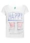 Camiseta Benetton Be Happy Branca - Marca Benetton